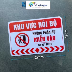 Khu Vực Nội Bộ: Cấm Truy Cập, Dành Riêng cho Nhân Viên - Staff Only