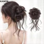KANGN Tóc Bun Móng Vuốt Kẹp, Tóc Xoăn Lông Tơ Tóc Giả Dây, Thời Trang Màu Nâu Tự Nhiên Đen Tổng Hợp Tóc Phụ Kiện Tóc