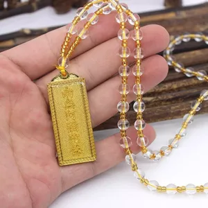 Niche Amitabha Mặt Dây Chuyền Hai Mặt Nanwu Amitabha Vòng Cổ Cổ Nam Nữ Mặt Dây Chuyền Cao Cấp Mặt Dây Chuyền Quà Tặng 26.3.22