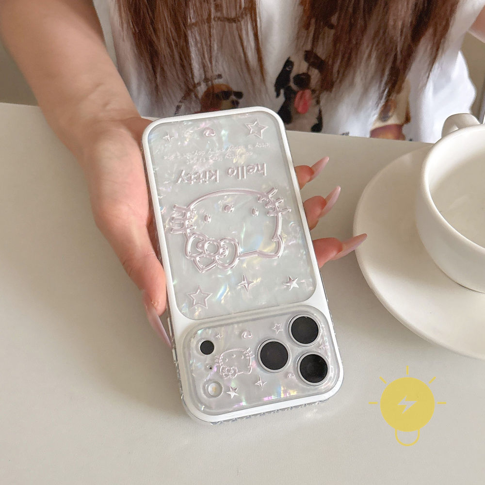 Phone Case For iPhone 17 Pro Max 16 15 TPU Star Kitty Aesthetic Korean Cute