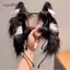AqToCna Kawaii Tai Mèo Dễ Thương Sang Trọng Băng Đô Quấn Tóc Ngày Lễ Trang Phục Giáng Sinh Động Vật Tai Vòng Trẻ Em Phụ Kiện Tóc Cosplay Quà Tặng AqToCna