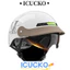 Mũ bảo hiểm xe đạp điện ICUCKO, Mũ bảo hiểm nửa mặt HD Mũ bảo hiểm an toàn ống kính màu trà, Phong cách cổ điển Chứng nhận 3C Chống va chạm Mũ bảo hiểm an toàn đi xe đạp nhẹ dành cho người lớn