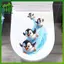 SWEET Phòng tắm gia đình Chim cánh cụt Stier Decal trượt chống nước để trang trí nhà vệ sinh n