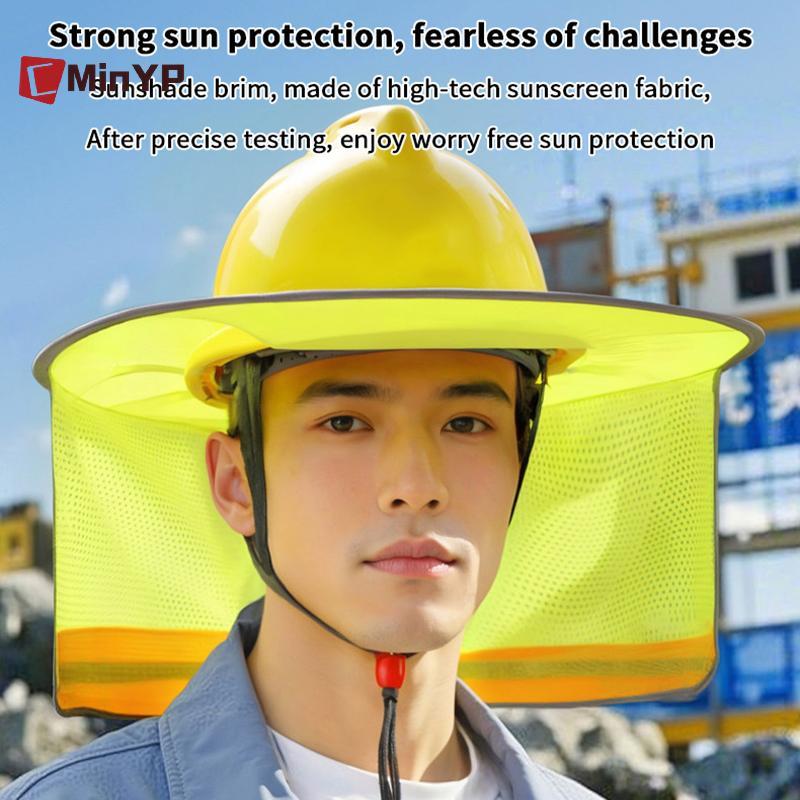 CMinYP Mùa Hè Chống Nắng Mũ Bảo Hiểm An Toàn Ne Shield Mũ Bảo Hiểm Sọc Phản Quang Mũ An Toàn Cho Công Nhân Xây Dựng Vinh Quang