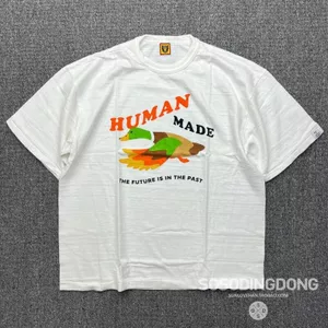 Áo nam chất lượng cao HU MAN Flying Duck Logo đôi cánh đầy màu sắc in hình 100% Cotton cao cấp Áo thun ngắn tay cặp đôi