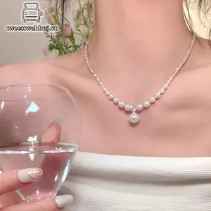 Tweeduj Thời Trang Cao Cấp Cảm Giác Ngọc Trai Nelace Cho Nữ Bé Gái Đơn Giản Ngọc Trai Mặt Dây Chuyền Xương Đòn Dây Chuyền Dự Tiệc Phụ Kiện Trang Sức Quà Tặng VN