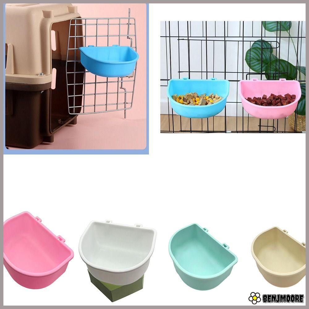 Bát treo chó BENJMOORE, Bát đựng thức ăn cho chó mèo bằng nhựa, Bát uống nước treo mèo giá rẻ bền bỉ