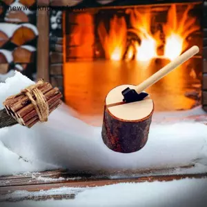 MỚI 1 / 3 Thời Trang Mới 1: 12 Nhà Búp Bê Mô Phỏng Thu Nhỏ Trường Chien Tổ Woodcuting Nông Thôn Trang Trí Nhà Vệ Sinh SKY