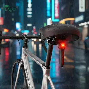 Springevenstar IPX6 Cảm biến phanh xe đạp chống nước Đèn hậu LED chảy tuyến tính Đèn hậu sạc USB để đi đường an toàn Springevenstar