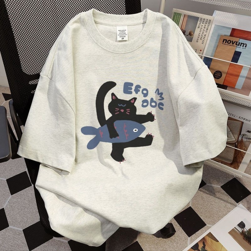 （Giao hàng 24h）Angela Local Brand Áo Thun Phông Form Rộng 100% Cotton BIG SIZE Áo thun ngắn tay dáng rộng mùa hè