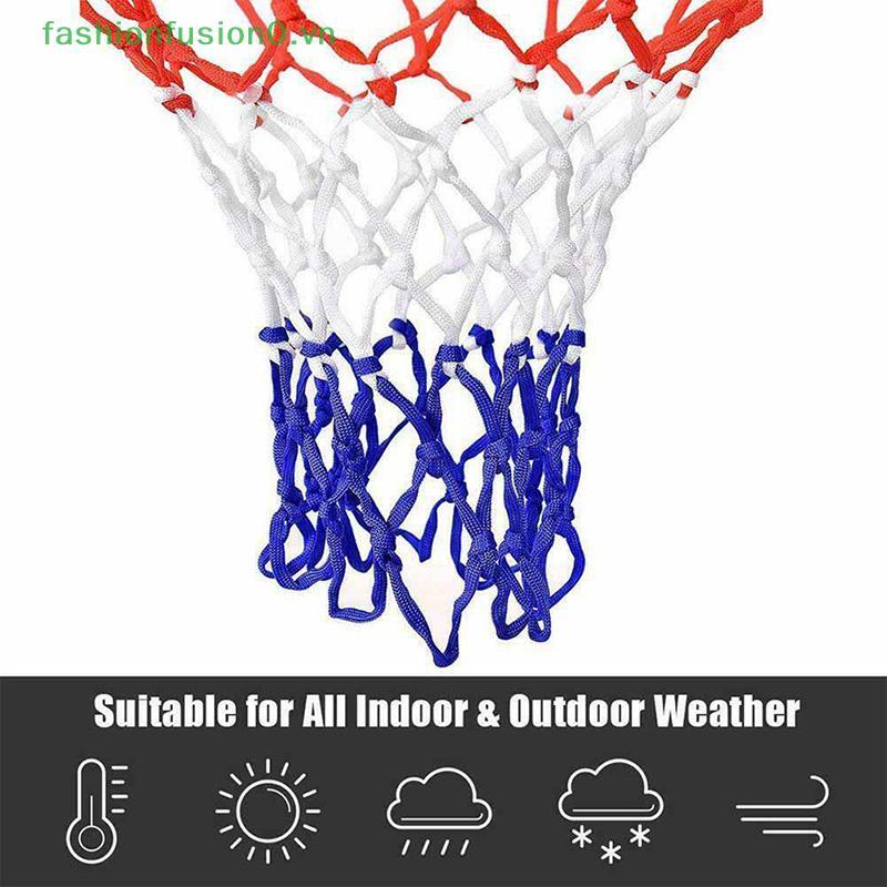 [FHF] Lưới bóng rổ tiêu chuẩn Nylon Hoop Goal Vành tiêu chuẩn cho giá đỡ bóng rổ MỚI