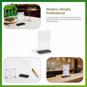 SWEET Acrylic Dọc Menu Display Stand Bền Hai Mặt Khung Ảnh Nhà Hàng Bàn Trình Bày Cho Cafe Sự Kiện n
