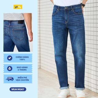 Quần Jeans Nam Regular YODY Siêu Nhẹ Co Giãn MCJE26A009