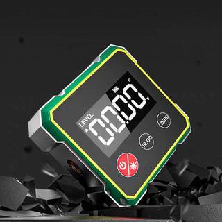 [Ktp] Dụng cụ đo góc kỹ thuật số từ tính 360 ° với thước đo Laser điện tử thước đo góc sạc LCD Loại C Dụng cụ đo