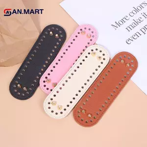 AN.MART 1 Đáy Dài Cho Túi Dệt Kim Da PU Đế Handmade Đáy Có Lỗ Tự Làm Túi Móc Đáy Phụ Kiện VN