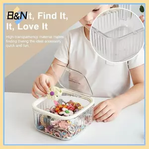 B & N Trẻ Em Phụ Kiện Tóc Hộp Bảo Quản Dây Buộc Tóc Bé Gái Kẹp Tóc Dây Co Giãn Bảo Quản Trang Sức Hộp Nhỏ.