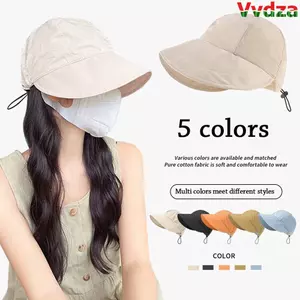 VVDZA Mũ Xô Nam Nữ Vành Rộng Có Thể Gập Lại Mũ Đi Biển Có Thể Điều Chỉnh