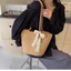 Văn Học Handmade Túi Rơm Nữ Hàn Quốc Đi Biển Kỳ Nghỉ Giỏ Rau Túi Dệt Một Vai Di Động Đi Biển Xô Túi Lớn