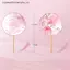 MỚI Vintage Tròn In Hình Quạt Trung Quốc Khiêu Vũ Mùa Hè Cổ Điển Sườn Xám Trang Phục Tòa Hanfu Nữ sel Tay Quạt SKY