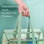 BeautifulHomeA 1 Thư mục cầm tay chống nước trong suốt di động dung tích lớn, Túi đựng hồ sơ có thể mở rộng, Túi đựng hồ sơ tự dính PVC VN
