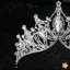 Tinh tế rực rỡ Baroque Đám cưới Pha lê Vương miện cô dâu Tiaras Phụ kiện trang sức tóc Nữ Mũ kim cương giả mới