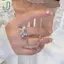 Ngọc Trai Nelace Zircon Bướm sel Mặt Dây Chuyền Khâu Ánh Sáng Sang Trọng Xương Đòn Dây Chuyền Nhẫn Dành Cho Nữ Thanh Lịch Món Quà Tinh Tế