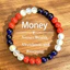Vòng tay đính cườm đa năng Unisex - 8mm 3 màu (Đỏ / Xanh / Trắng) Handmade - Thu hút sự giàu có & thịnh vượng