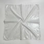 Khăn trùm đầu màu bạc WEETW, Băng đô kim loại sáng bóng bằng vải Polyester trắng sáng bóng, phong cách Hip-hop sọc nhẹ thoáng khí Satin vuông Turban đi chơi đêm