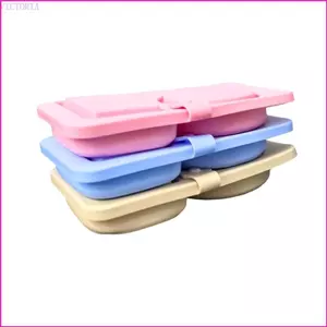 VIC Di Động Đồ Ăn Nhẹ Tổ Chức Chất Liệu Silicon Không Độc Hại Phần Chia Giữ Riêng Biệt Thích Hợp Cho Công Việc Đi Học