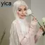 Khăn choàng chống nắng YICA, Khăn lụa màu trơn voan, Thời trang Xù viền mềm sáng bóng bọc ngoài trời