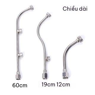Cần Phun Xịt Thuốc Inox 1/2/3 Béc Quạt Phun Sương Siêu Mịn Cho Bình Xịt Điện Tưới Cây Phun Thuốc Sâu