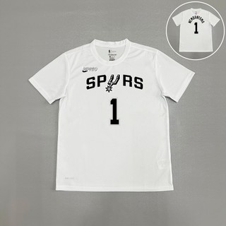 Vinbanyama Thoáng Khí Nhanh Khô Áo Thun Chụp Đồng Phục San Antonio Spurs Mỹ Xuất Hiện Đồng Phục Huấn Luyện Bóng Rổ