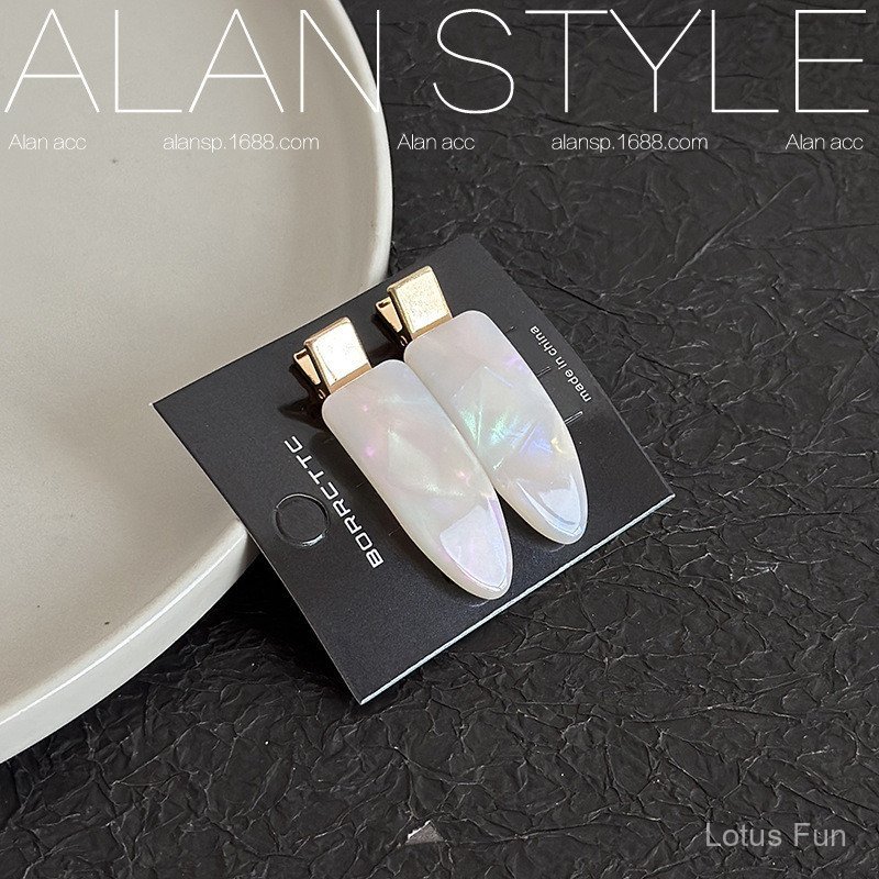 Alan Phong Cách Mới Acetate Chất Liệu Tóc Làm Dày Bộ Thời Trang Đơn Giản Nổ Tidy-up Kẹp Phụ Kiện Tóc