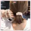 JRP Thanh Lịch Ngọc Trai Dây Buộc Tóc Hạt Bé Gái Scrunchies Dây Cao Su Đuôi Ngựa Giá Đỡ JRP