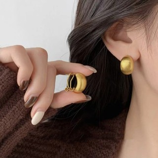 S925 Bạc Kim Bông Tai Mờ Thời Trang Đơn Giản Nữ Trang Sức Quà Tặng Mặc Hàng Ngày