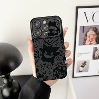 Vỏ bảo vệ ống kính Chống rách Thích hợp cho iPhone 16 ProMax 11 Pro Max 15 Pro XS 12 17 Pro Max 14 Pro 7 Plus 13 Vỏ mềm Little Monster Gengar