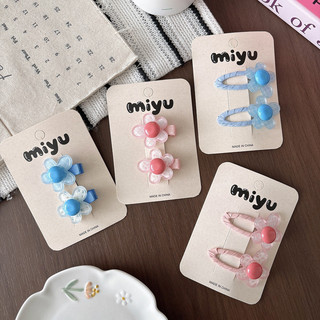 Kẹp tóc hoa Acrylic Kẹp tóc cô gái dễ thương
