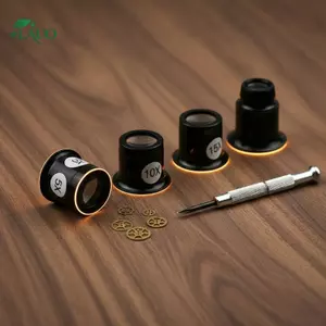 Springevenstar 4 Công cụ sửa chữa đồng hồ Sửa chữa đồng hồ Sửa chữa đồng hồ Kính lúp 5 đến 20 lần Kính lúp Đồng hồ Sửa chữa Bộ kính lúp Springevenstar