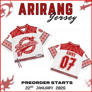 GC1 BTS ARIRANG ARMY người hâm mộ quà tặng Áo thun KPOP tay ngắn áo thun 110cm-6XL GC1