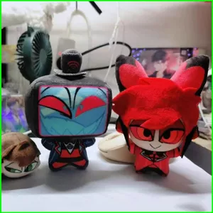 PS1 Hazbin Hotel VOX Lucifer Alastor Plushie Anime Ngoại Vi Dễ Thương Sang Trọng Túi Búp Bê Quyến Rũ SP1