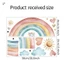 Phim hoạt hình Rainbow Love Cloud Wall Sticker - Decal tự dính để trang trí hiên nhà phòng ngủ