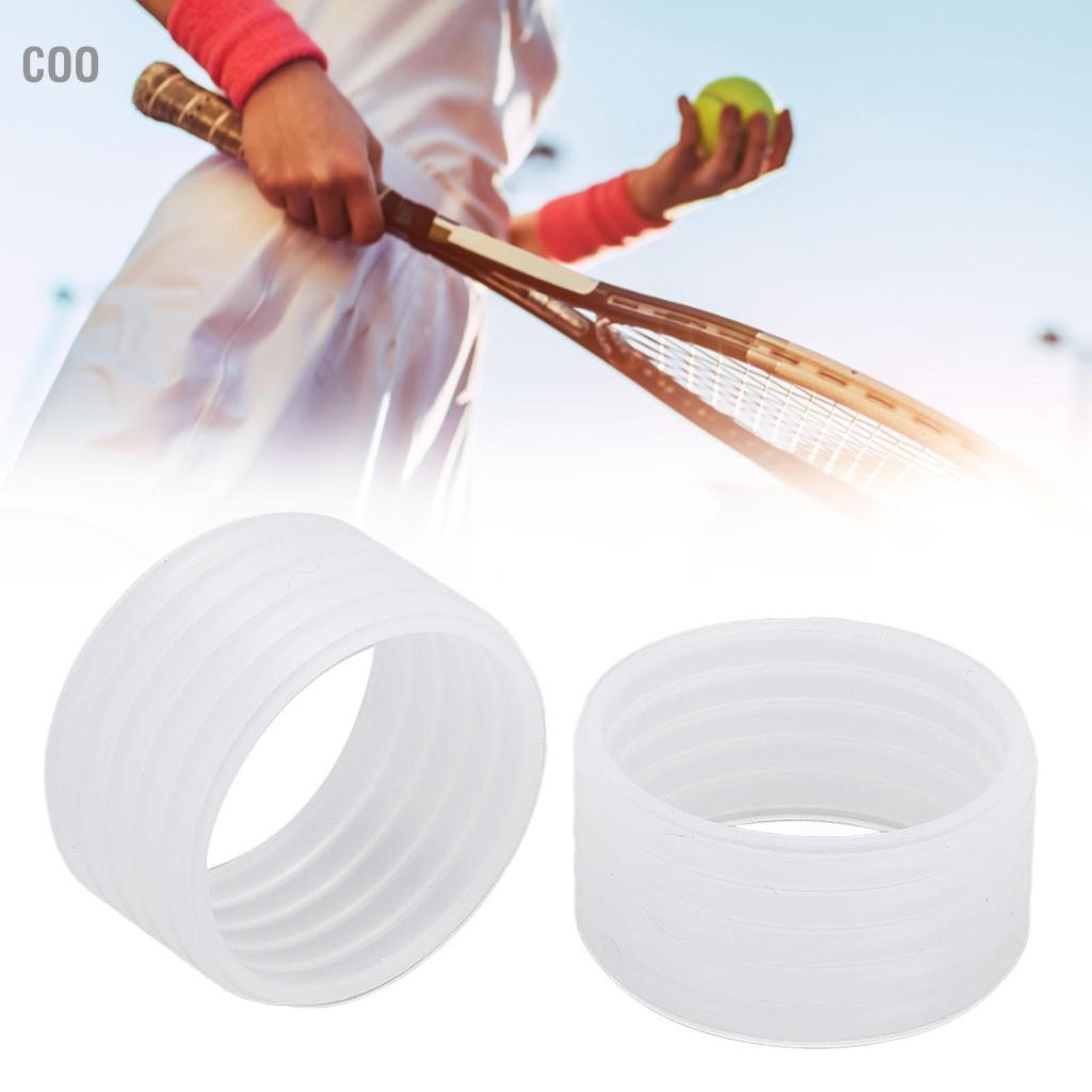 Coo ZASCHMOY 2 chiếc Vòng silicon có tay cầm vợt tennis - Khả năng thấm hút mồ hôi cao để tăng cường độ bám Có thể tái sử dụng & bền bỉ Phù hợp với mọi loại vợt (Xanh lam)