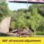 Thép không gỉ Springevenstar 360° Hỗ trợ ô có thể xoay được cho xe đạp Thiết kế có thể điều chỉnh và chịu thời tiết Springevenstar
