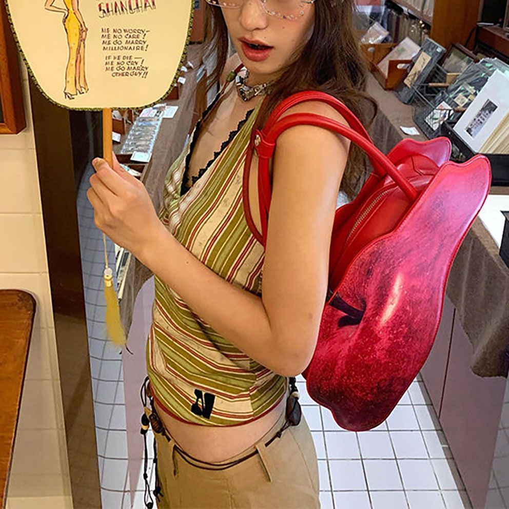 Milyfashion Sâu Cổ Chữ v Sọc Sling Mùa Hè Phong Cách Mới Slim-fit Ôm Hơn Nhìn Không Tay Bên Ngoài Mặc Nẹp Tay Ngắn Top ELEA