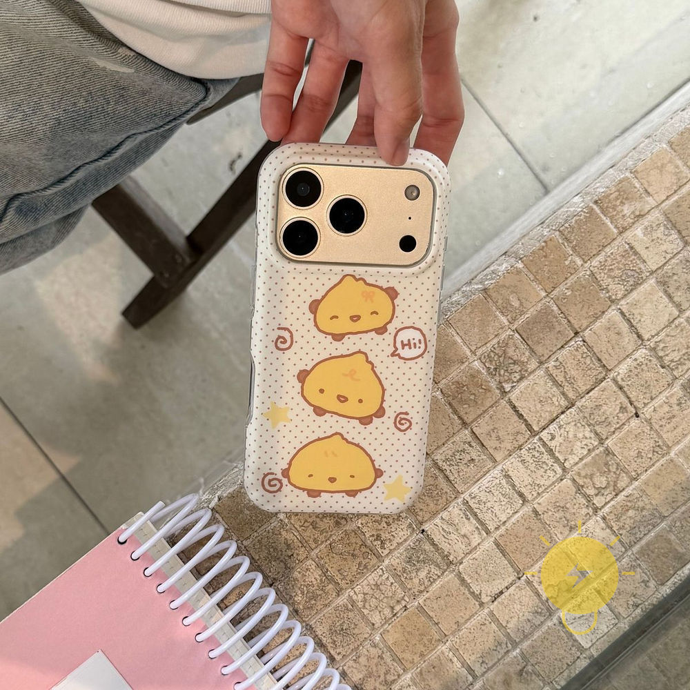 Phone Case For iPhone 17 Pro Max 16 15 TPU Matte Chicken Aesthetic Korean Cute