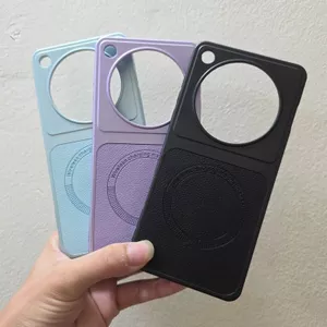 Thích hợp cho OPPOFind X7Ultra Ốp điện thoại từ tính đơn giản TPU Soft Edge Findx7 Kết cấu da vải thiều chống sốc