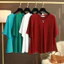 Áo Sơ Mi Voan VN, Áo Thun Nữ Tay Ngắn, Size Lớn, Phong Cách Hàn Quốc Mới, Vừa Vặn, Che Bụng, Slim-Fit, Phong Cách Phương Tây, Thích Hợp Với Trọng Lượng 100kg Áo Sơ Mi Nhỏ Cho Bé Gái Plump.