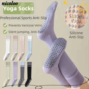 Tất Yoga NICOLOO, Tất Silicon Pilates Khử Mùi, Tay Cầm Chuyên Nghiệp Chống Trơn Trượt Nén Phù Hợp Với Vớ Thể Thao Tập Thể Dục