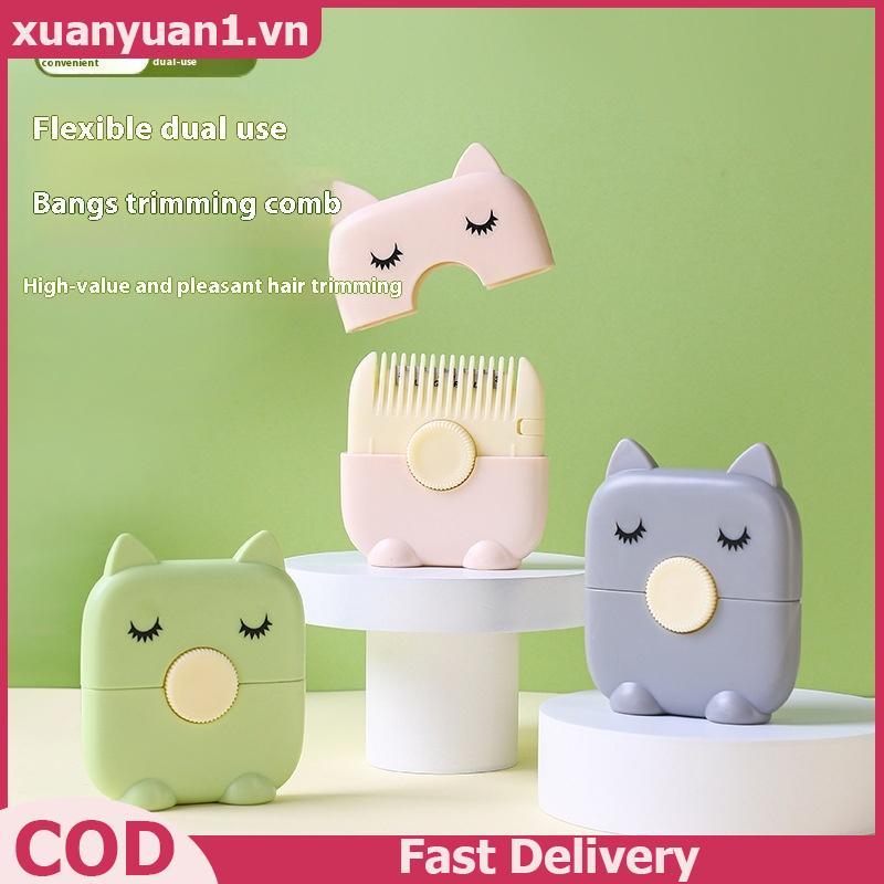 XUAN 2 trong 1 lược cắt/làm tóc cho bé và người lớn, tông đơ cầm tay viền và tóc gãy, cắt tóc di động
