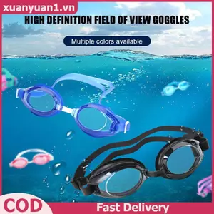 Kính bơi chuyên nghiệp XUAN Kính silicon chống tia cực tím Kính bơi có thể điều chỉnh Kính mắt mềm mại chống thấm nước thoải mái VN